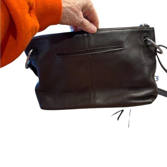 Brighton Brown Leather Crossbody Bag - Picture 3 of 10